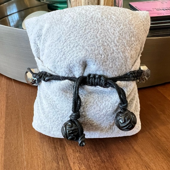 Shamballa Bracelet Silver Grey and Black Sparkles - Picture 10 of 10